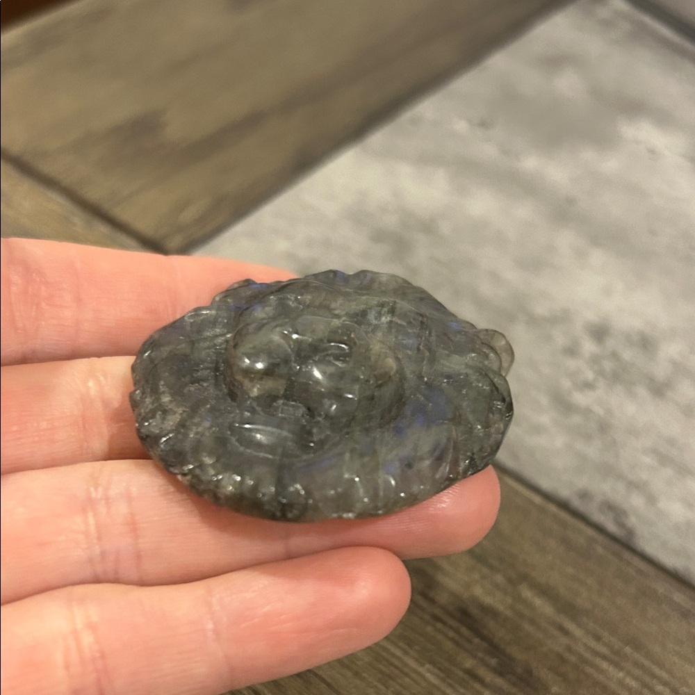 Labradorite Lion Head Crystal - Picture 4 of 6